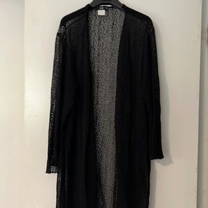 LIl women’s cardigan lace like see through size fits like 12/14